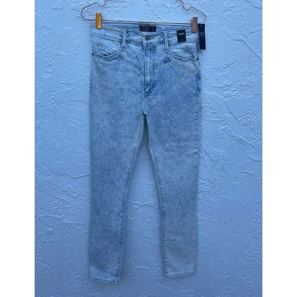 Abercrombie & Fitch Simone Womens High Rise Ankle Skinny Jeans Acid Wash Sz 27 - Picture 1 of 14